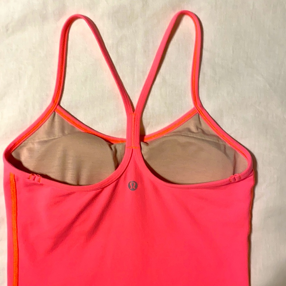 Lululemon Power Y Tank Limited Edition Color Electric Coral - Picture 5 of 8